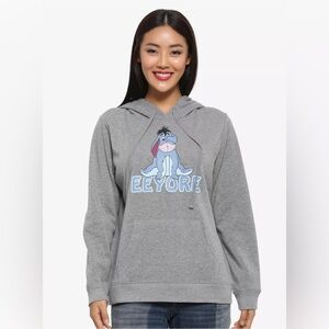 DISNEY WINNIE THE POOH EEYORE “Thanks for Noticing Me” PULLOVER HOODIE! Pocket